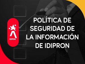 Política Idipron para el tratamiento de datos personales